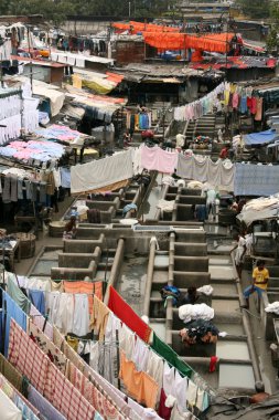 Dhoby ghat Çamaşırhane, mumbai, Hindistan