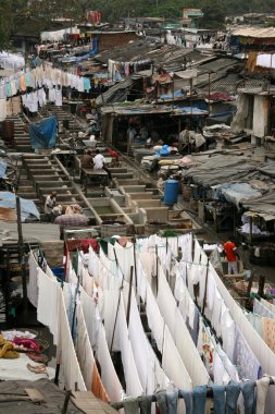 Dhoby ghat Çamaşırhane, mumbai, Hindistan