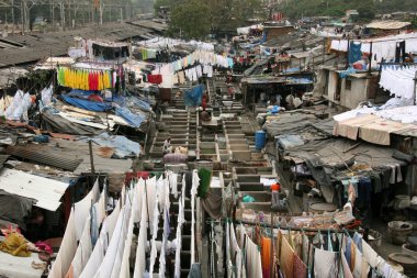 Dhoby ghat Çamaşırhane, mumbai, Hindistan