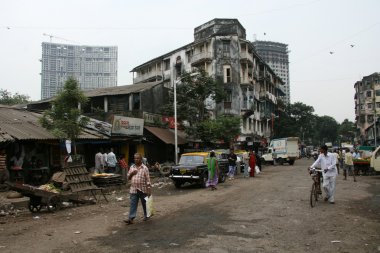 Slums in Bombaby, Mumbai, India clipart