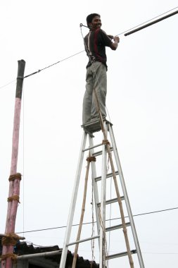 gecekondu bombaby, mumbai, Hindistan