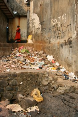 yoksulluk - konut banganga Köyü, mumbai, Hindistan