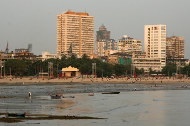 Chowpatty Beach, Mumbai, India clipart