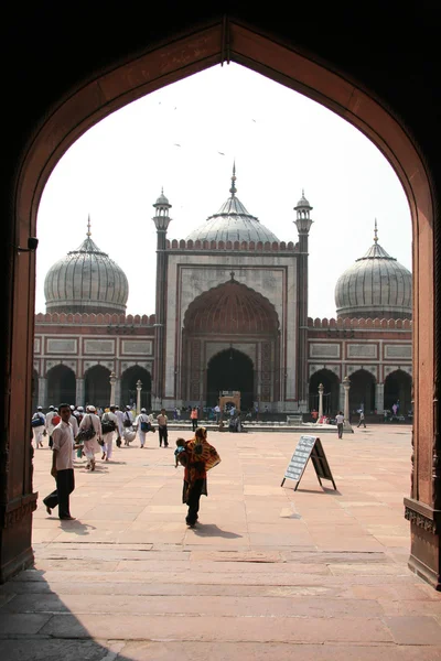 Jama masjid, delhi, indien — Stockfoto