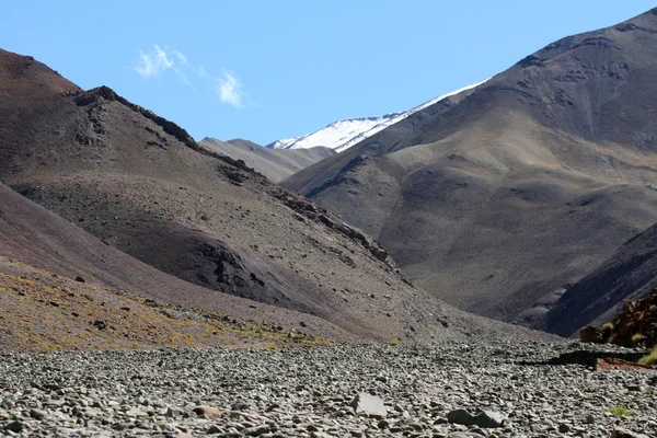 谷和山-喜马拉雅山脉、 印度 — 图库照片