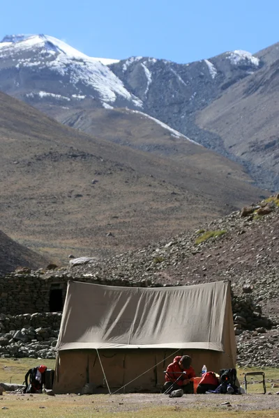 Temel kamp, Himalayalar, Hindistan — Stok fotoğraf