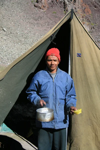 山に登る stok カンリ （6、150 m - 20, 080 の ft)、インド — ストック写真