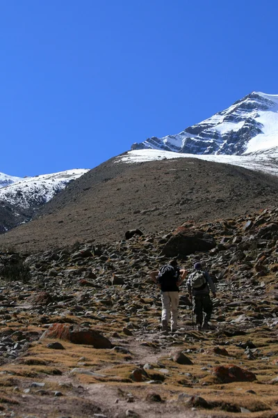 Berg klättra-stok kangri (6, 150m - 20, 080ft), Indien — Stockfoto