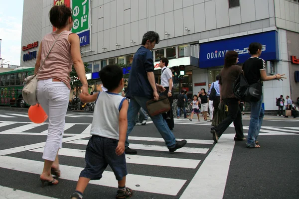 Zebra Crossing - Shinjuku, Tokyo, Japon — Photo