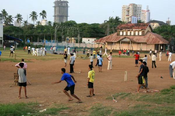 Kriket - marine drive, mumbai, Indie — Stock fotografie