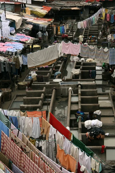 Dhoby Ghat Lavandaria, Mumbai, Índia — Fotografia de Stock