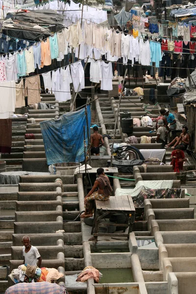 Dhoby ghat prádlo, Bombaj, Indie — Stock fotografie