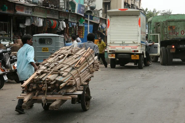 Pracovník - slumů v bombaby, mumbai, Indie — Stock fotografie