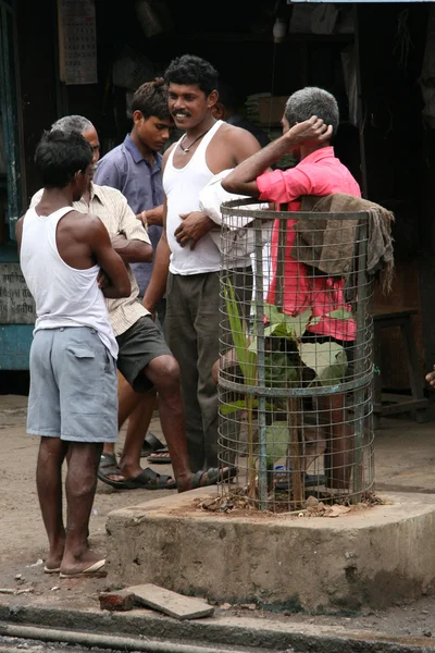 Slumsy w bombaby, mumbai, Indie — Zdjęcie stockowe