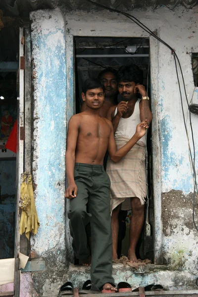 Slumů v bombaby, mumbai, Indie — Stock fotografie
