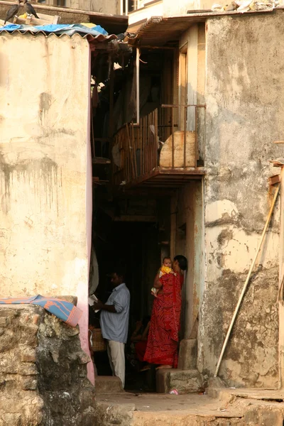 Huisvesting armoede - banganga dorp, mumbai, india — Stockfoto