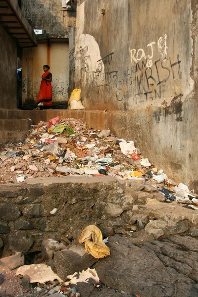 Pobreza de la vivienda - Banganga Village, Mumbai, India —  Fotos de Stock