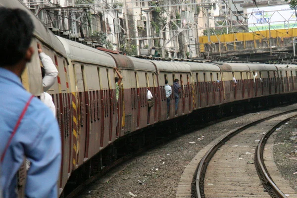 기차 여행-뭄바이, 인도 — 스톡 사진