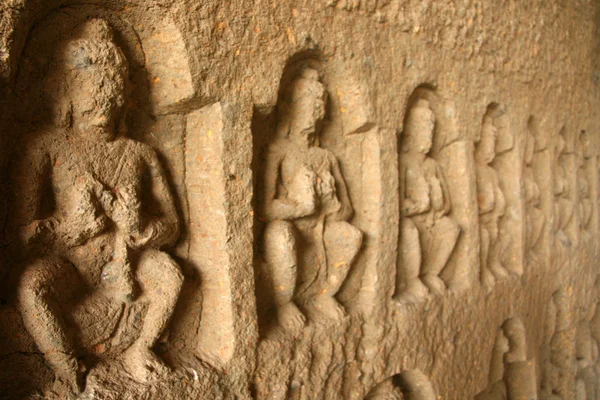 Buddhistische Höhlen - sanjay ghandi n.p. mumbai, indien — Stockfoto