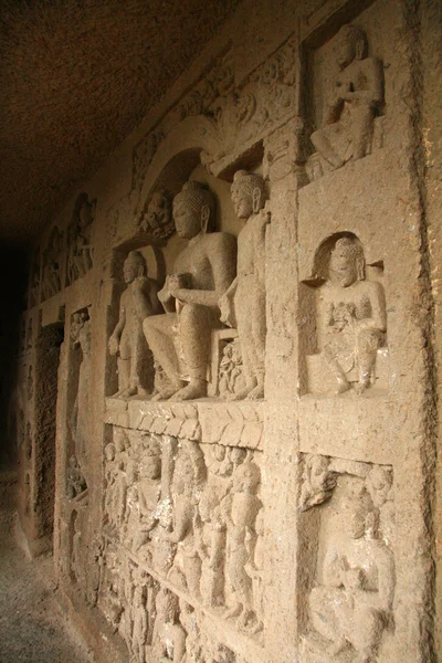 불교 동굴-산 자 간디의 NP 뭄바이, 인도 — 스톡 사진