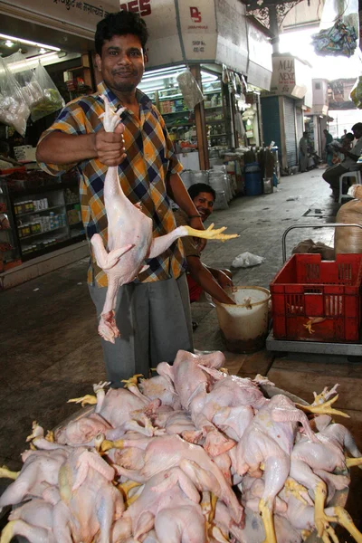 Poulet frais - Crawford Market, Mumbai, Inde — Photo