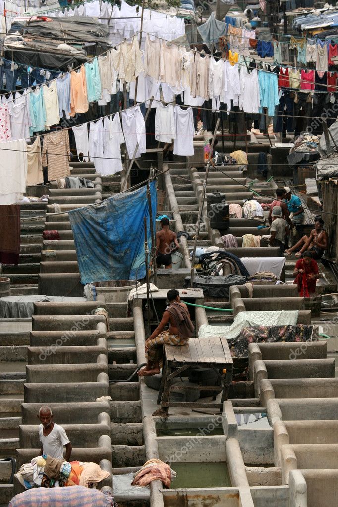 Dhoby Ghat Laundry, Mumbai, India Stock Editorial Photo © imagex