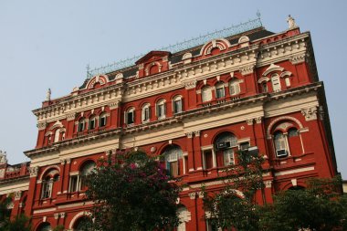 Victoria tarzı bina - b.b.d. bagh, Kalküta, Hindistan