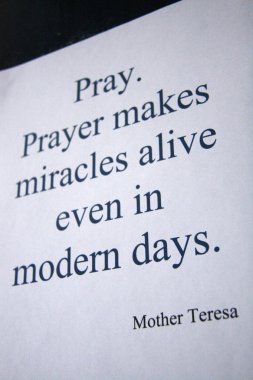 Mother Teresas Quote - , Kolkata, India clipart