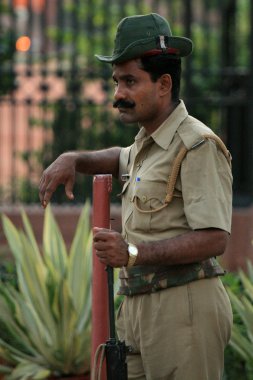 Guard - lutyens delhi, Hindistan