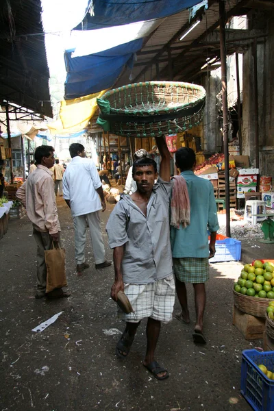 クロフォード マーケット、ムンバイ、インド — ストック写真