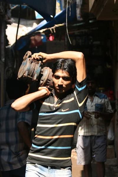 ตลาดครอว์ฟอร์ด มุมไบ อินเดีย — ภาพถ่ายสต็อก