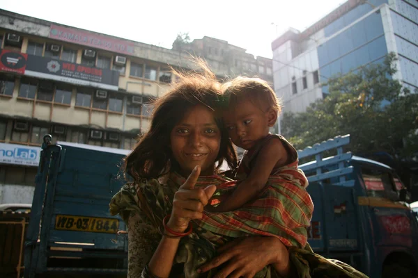 Children Begging - Kolkata, India — Stock Photo, Image