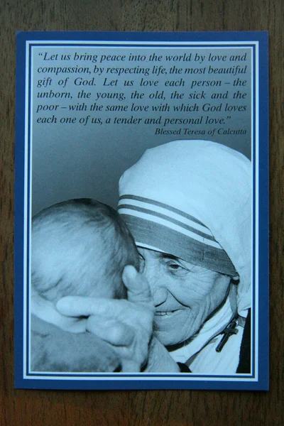 Cita de Madre Teresas -, Calcuta, India — Foto de Stock