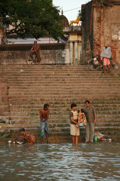 Hooghly river - kolkata, indien — Stockfoto