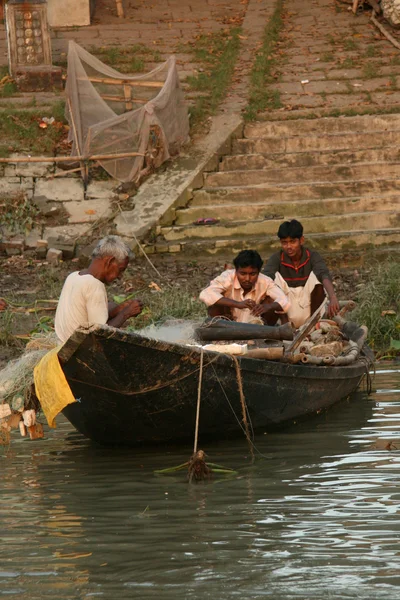 Hooghly rivier - kolkata, india — Stockfoto