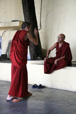 Keşişler tartışmaya ev, dalai lama, Hindistan