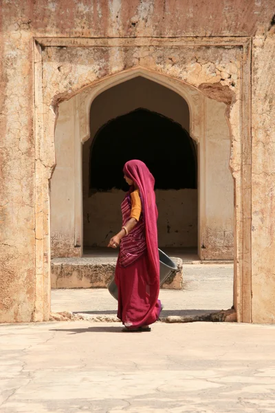 Bursztyn fort, jaipur, Indie — Zdjęcie stockowe