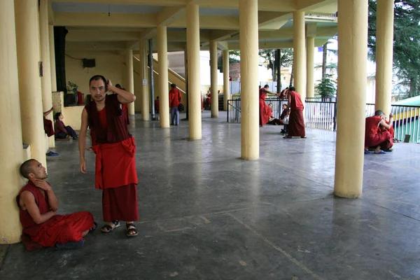 दलाई लामा, भारत च्या घरी भिक्षु वादविवाद — स्टॉक फोटो, इमेज