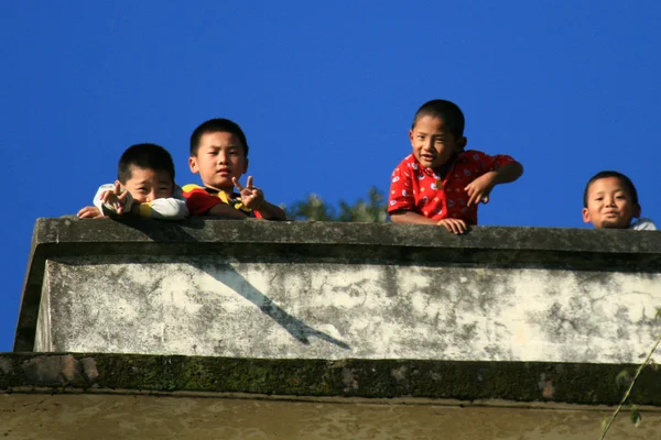 Çocuklar gülüyor, Hindistan — Stok fotoğraf
