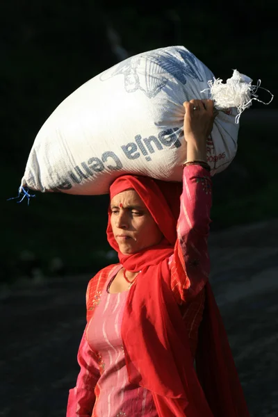 Indian Woman Labourer, India — Stock Photo, Image