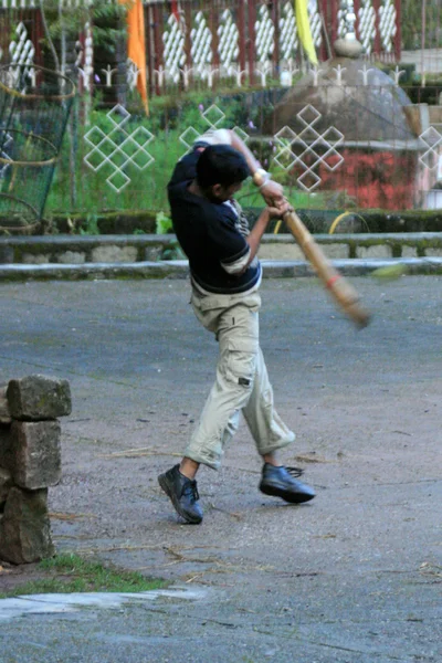 Genç Kriketçiler'in, Hindistan — Stok fotoğraf