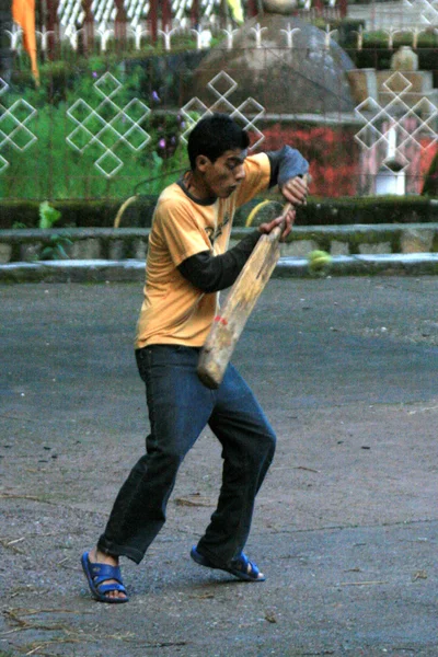 Mladí hráči kriketu, Indie — Stock fotografie