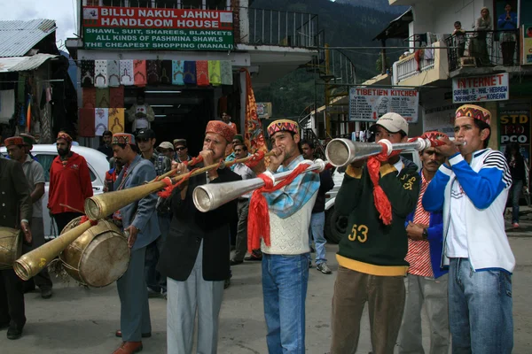 Traditional Performance - Vashisht, India — Stock Photo, Image