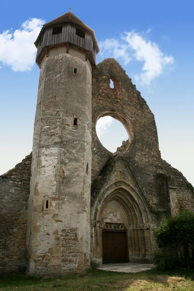 Bell tower av cistercian kyrkan från carta, Rumänien — Stockfoto