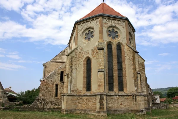 Scéna ze zadní cisterciácký kostel z carta vesnice — Stock fotografie