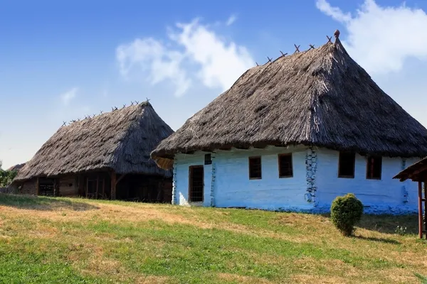 Bade Cartan 's house from Cartisoara village, Romania — стоковое фото