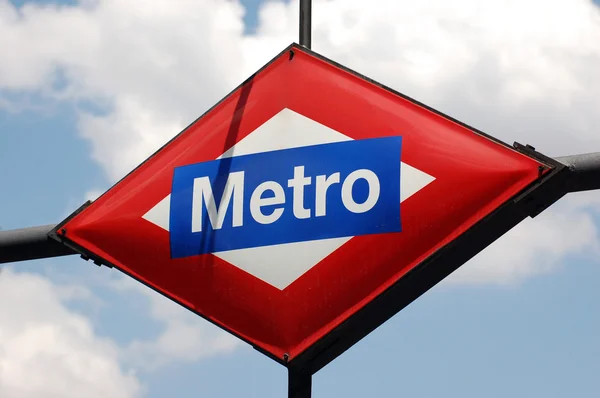 Metro signo —  Fotos de Stock