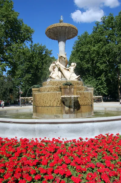 stock image Fountain in Retiro's Park, Madrid