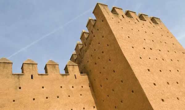 Κόκκινο οχυρωματικά τείχη του Ραμπάτ — Φωτογραφία Αρχείου