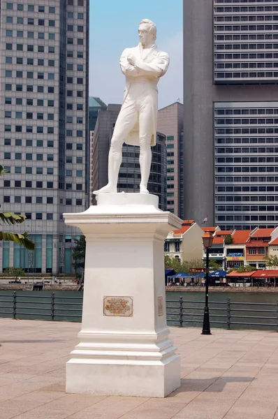 stock image Singapore's City and Raffles